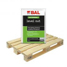 BAL External Level Out Leveller Fast Set Self Levelling Compound 25kg (40 Bags Tail Lift)